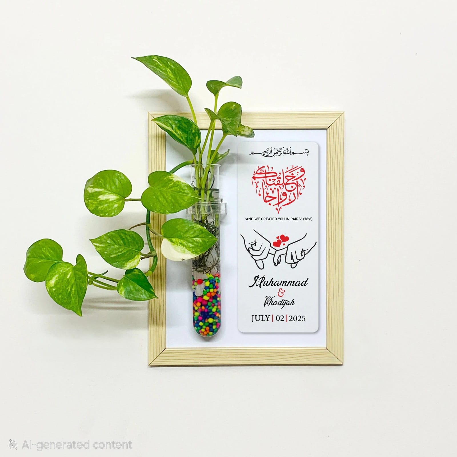 Wedding Template- Frame Planter