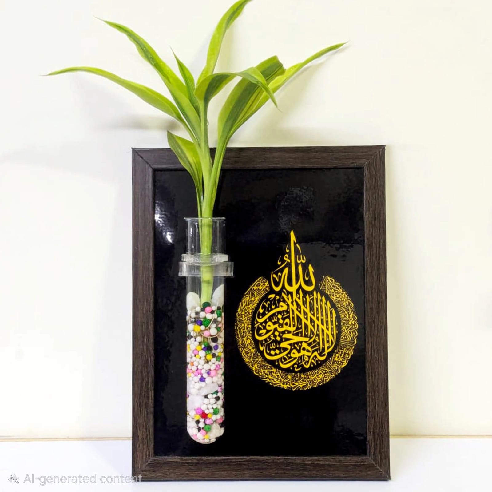 Ayatul qursi black- Frame Planter